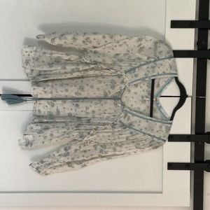 Free People Floral Blouse, Size XS